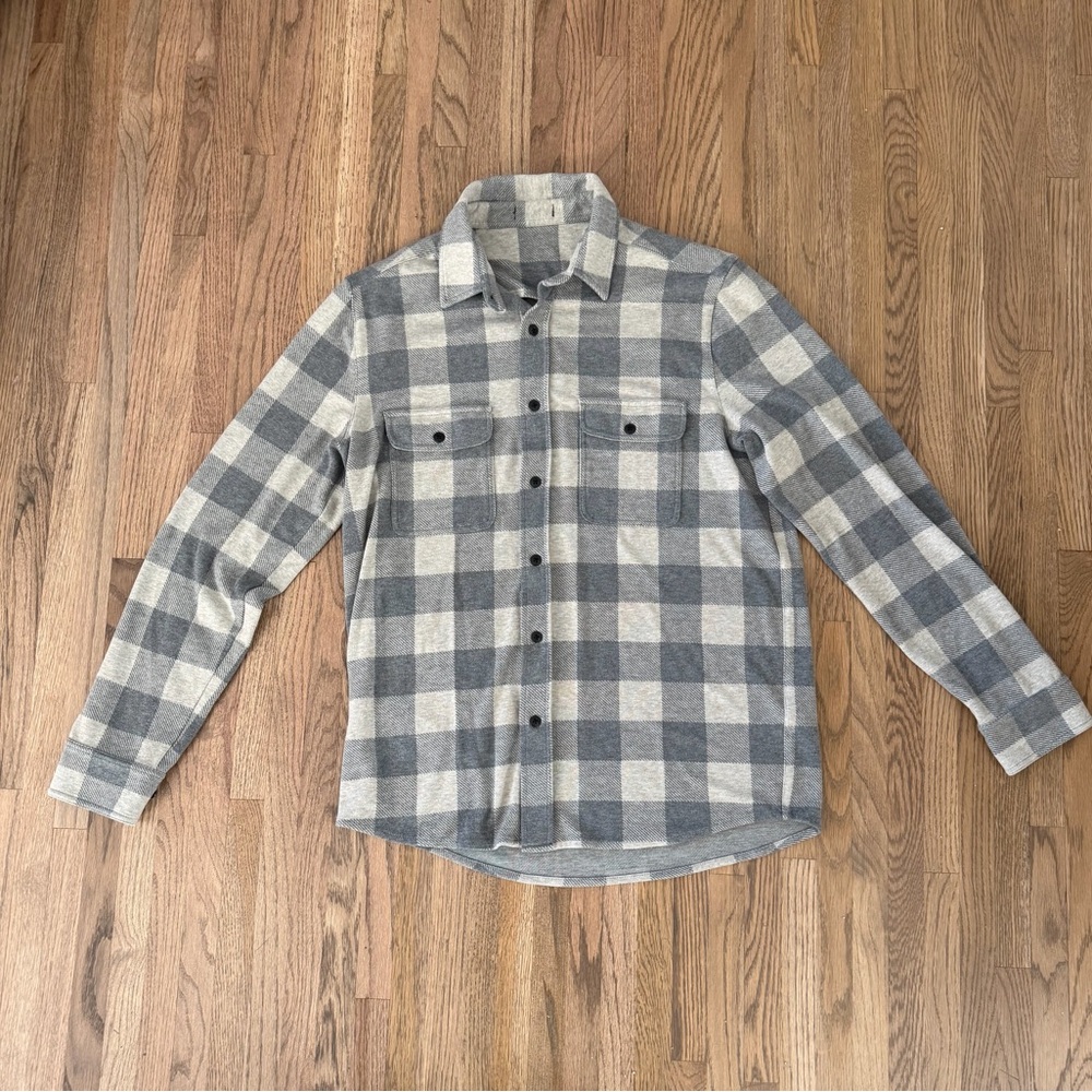 Men’s Quince Stretch Sweater Fleece Shirt, Size Large